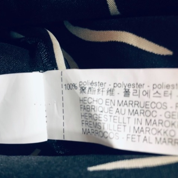 ZARA Satin Midi Dress w Print, S, New - Picture 9 of 9